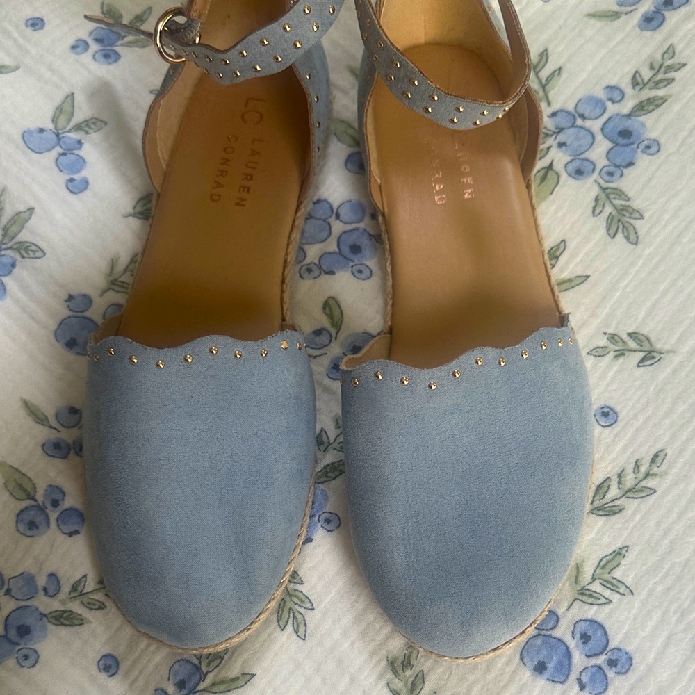 LC Lauren Conrad Light Blue Espadrilles